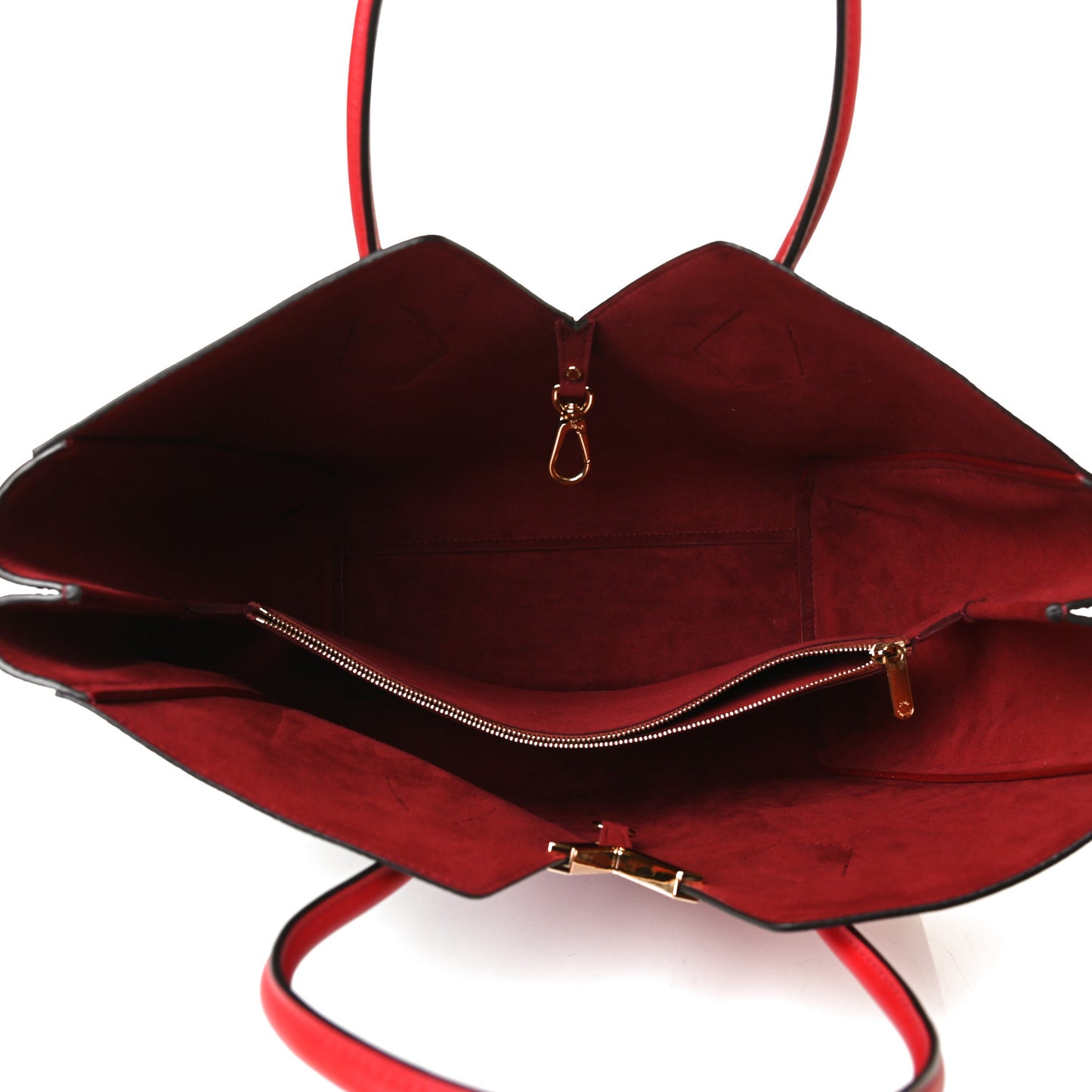 Calfskin Monogram Kimono Tote Cherry