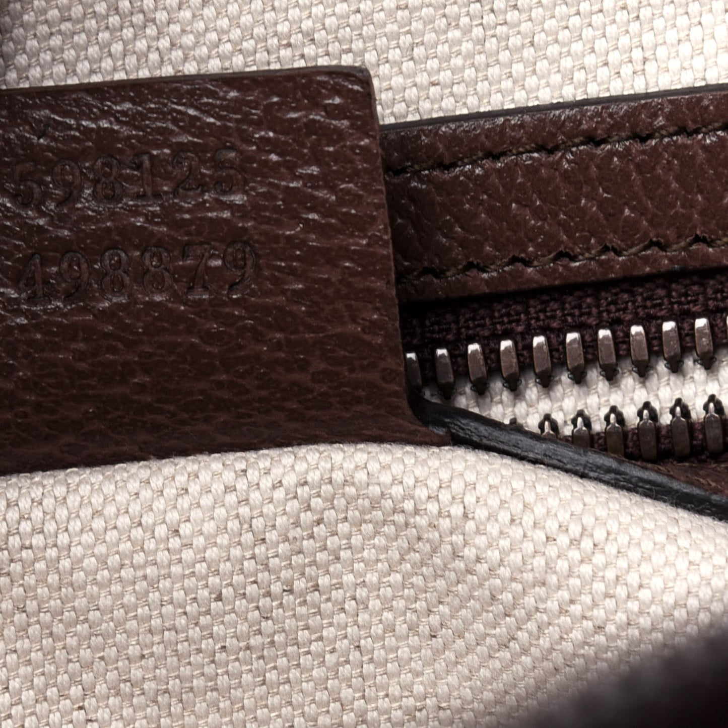 GG Supreme Monogram Web Small Ophidia Half Moon Hobo Brown