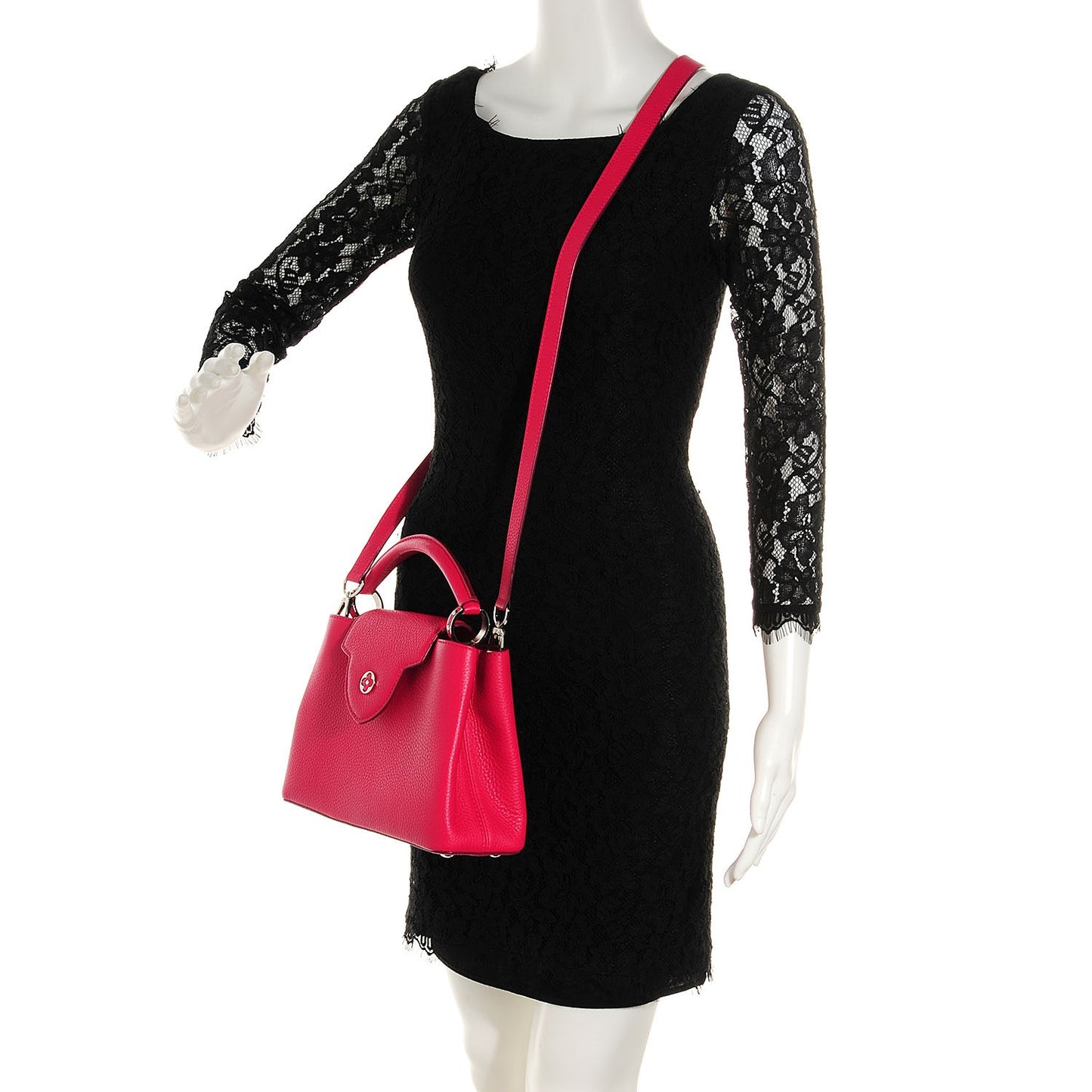Taurillon Capucines BB Fuchsia