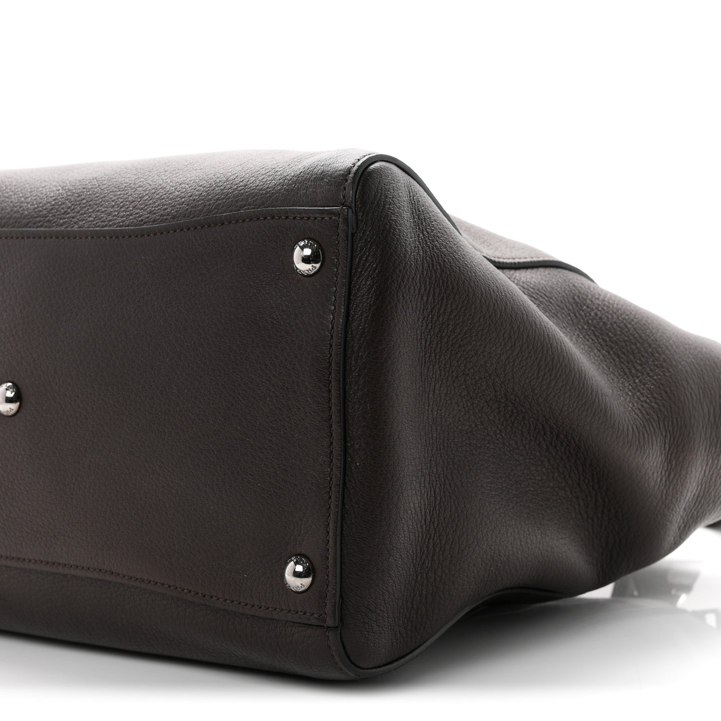 Cervo Deerskin Twin Pocket Tote Caffe