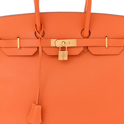 Hermes Epsom Birkin 35 Orange 8 of 12