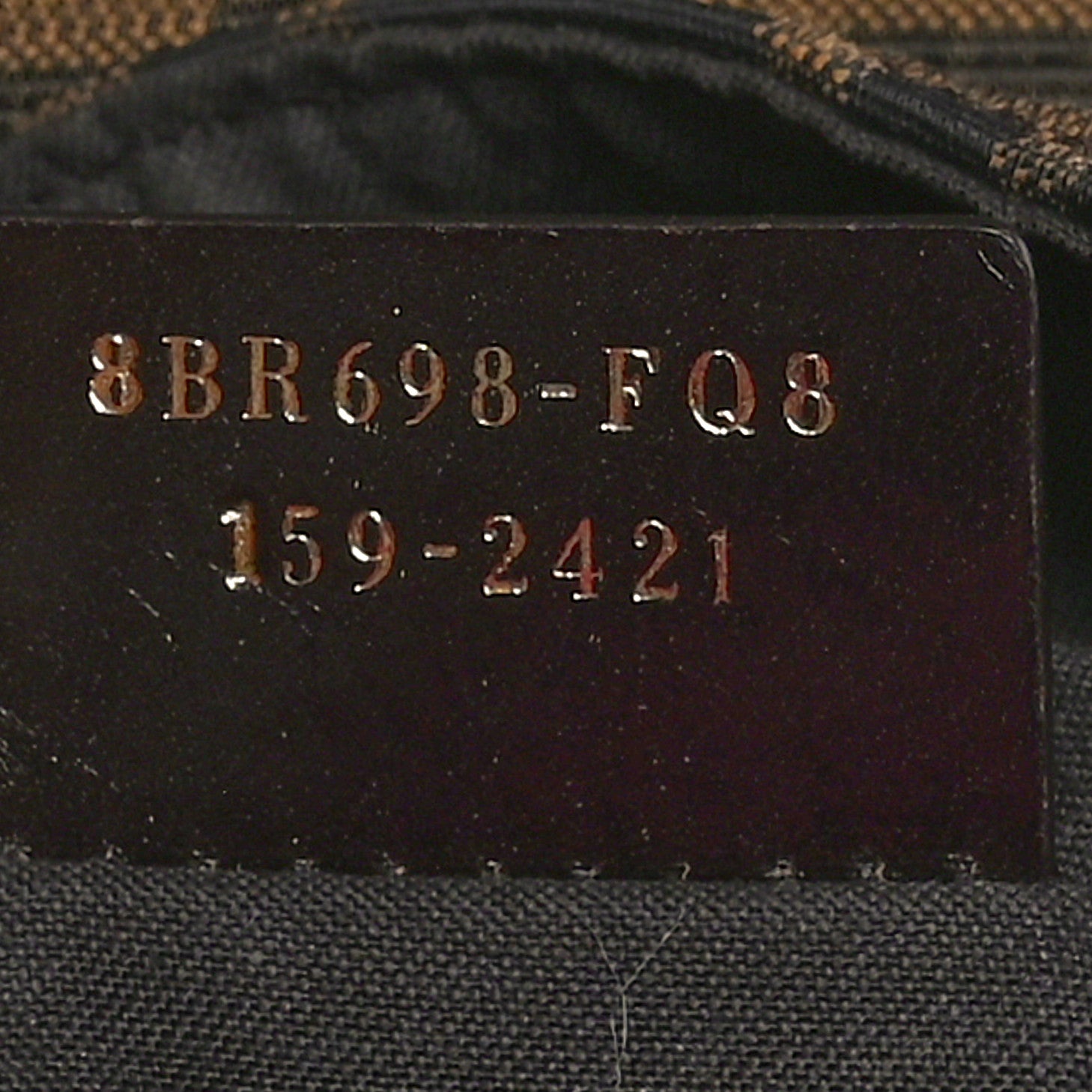 Fendi Zucca Vitello Spalmati Small Hobo Tobacco Magenta 8 of 10