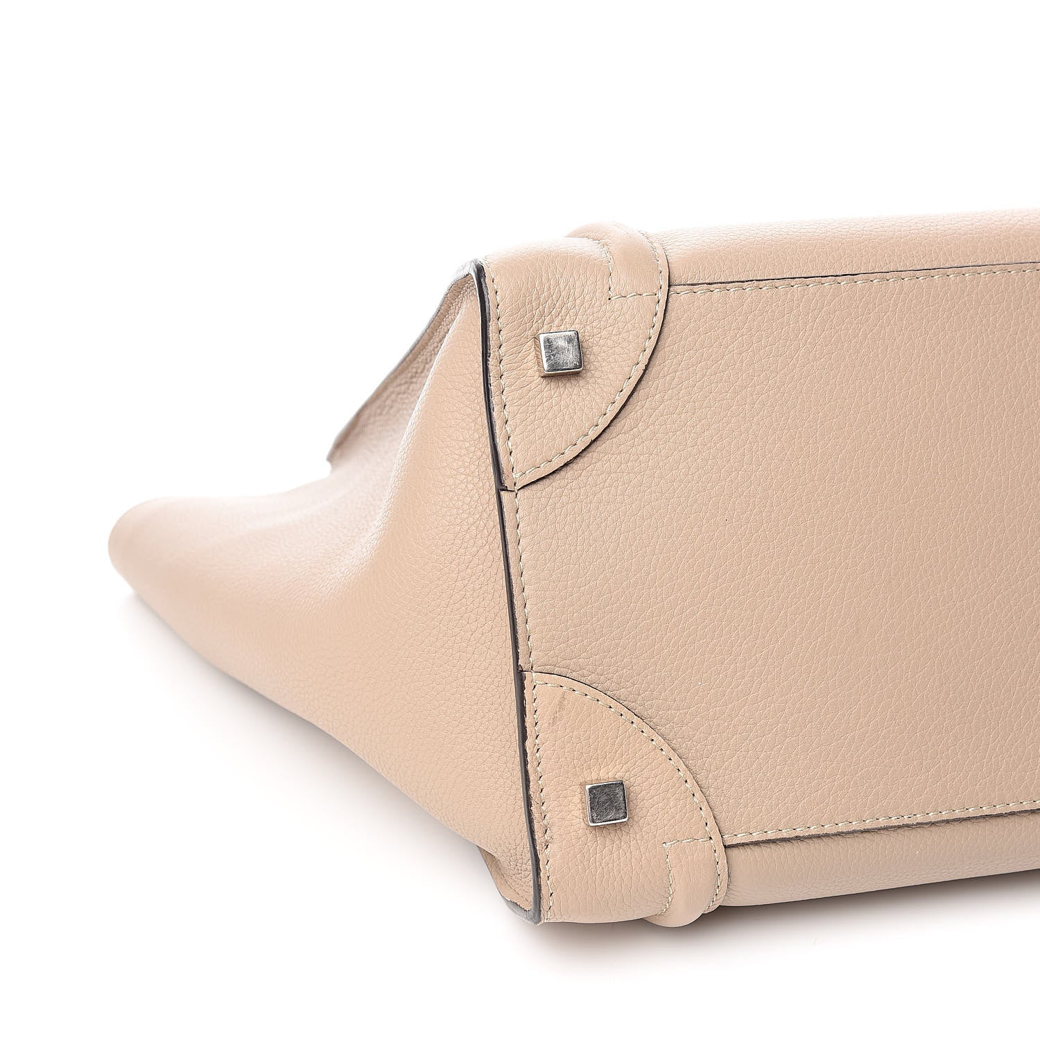 Celine Drummed Calfskin Mini Luggage Dune 8 of 11