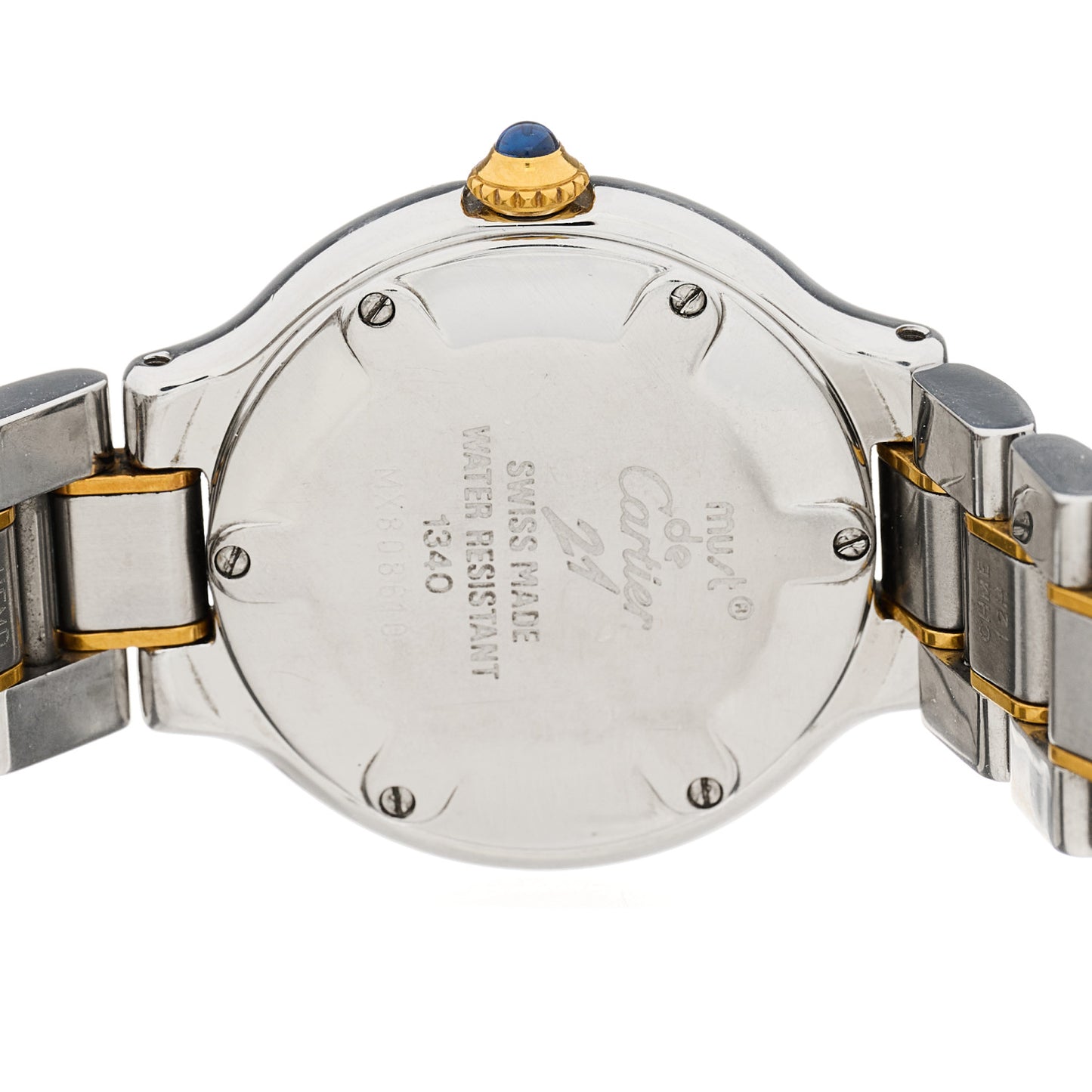 Stainless Steel 18K Yellow Gold 28mm Must De 21 Quartz Watch