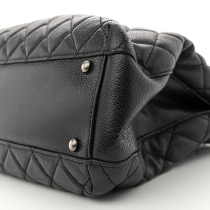 Chanel Caviar Quilted City Shopping Tote Black 10 of 14