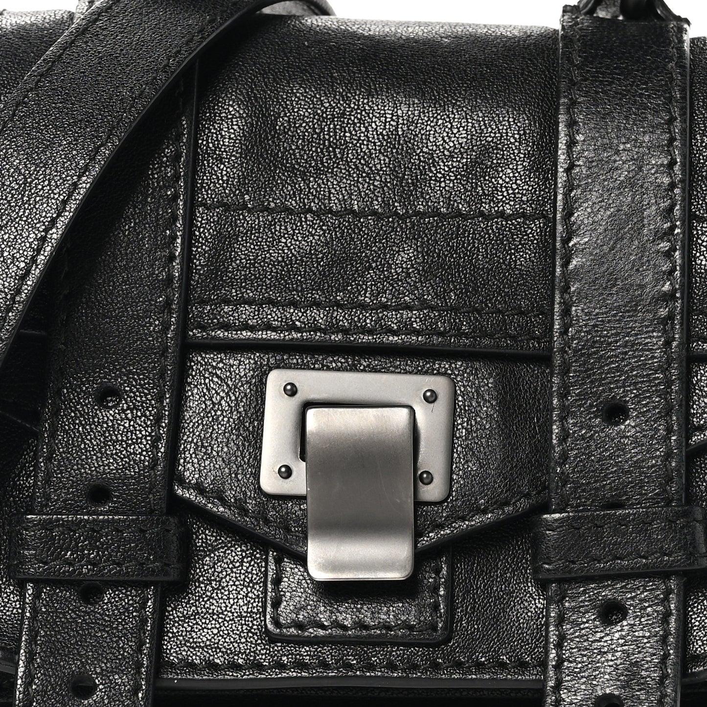 Lambskin Micro PS1 Satchel Black