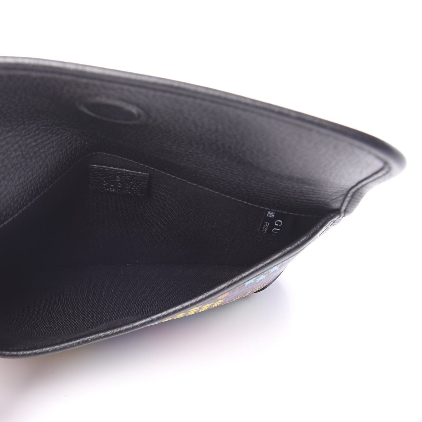 GG Supreme Monogram Psychedelic Slim Belt Bag Black