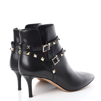 Valentino Garavani Calfskin Rockstud Double Buckle 65mm Ankle Boots 36 Black 4 of 16