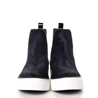 Louis Vuitton Pony Hair Moonwalk Sneaker Boot 39.5 Marine 2 of 8