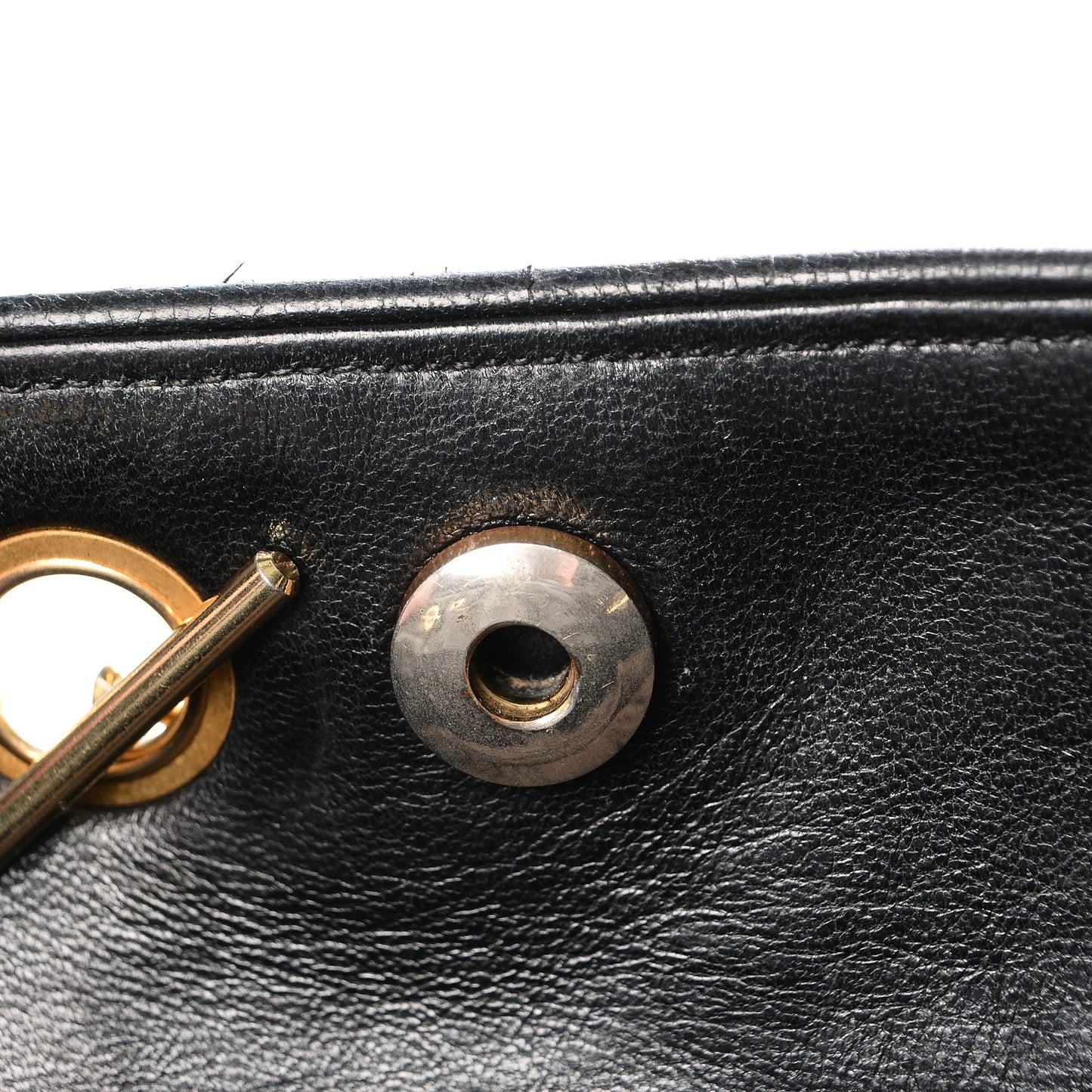 Lambskin Quilted Shopper Tote Black
