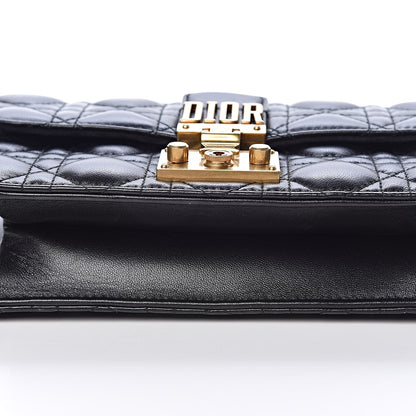 Christian Dior Lambskin Cannage Small Dioraddict Flap Bag Black 14 of 17