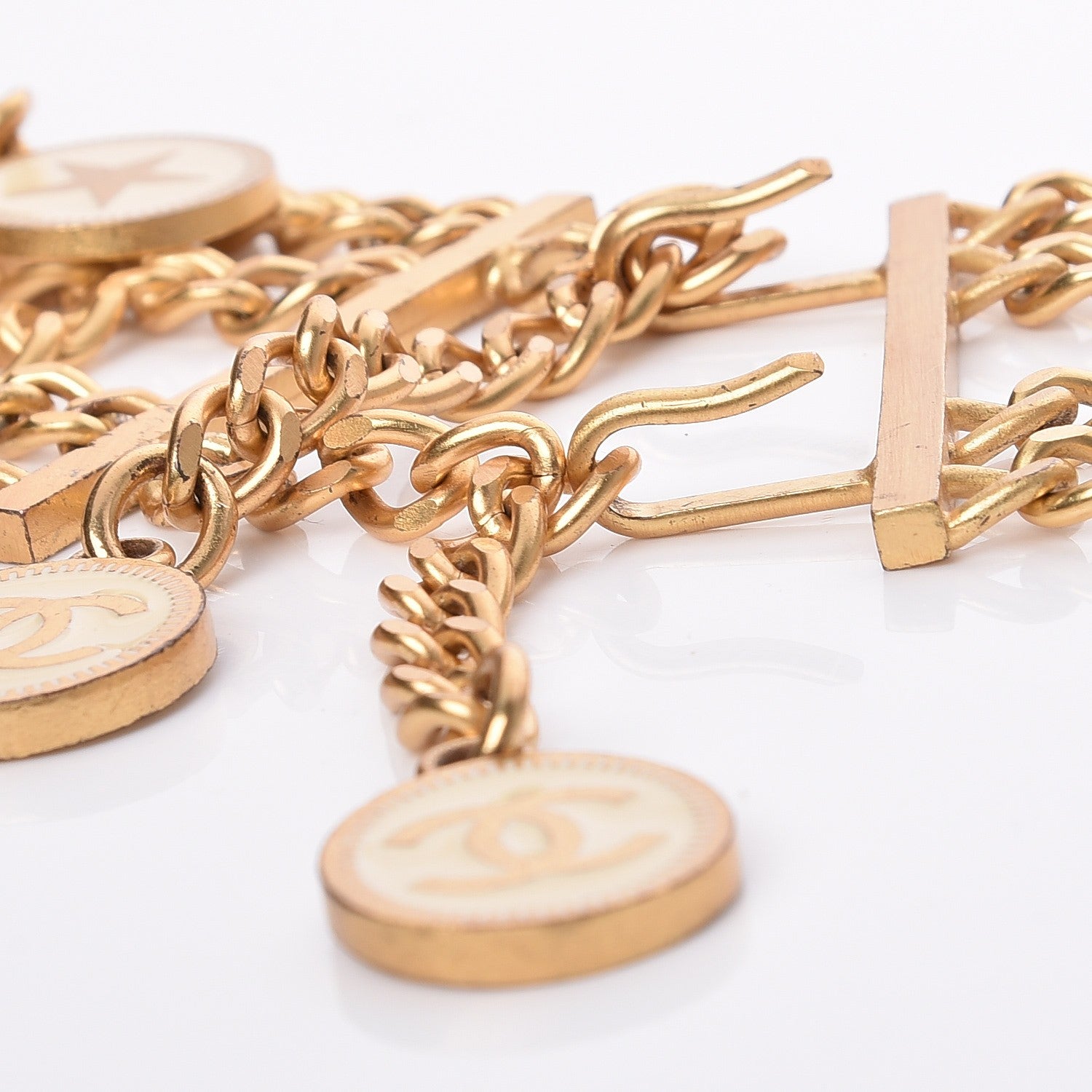 Chanel Chain Wide CC Star Medallion Belt Gold 7 of 8