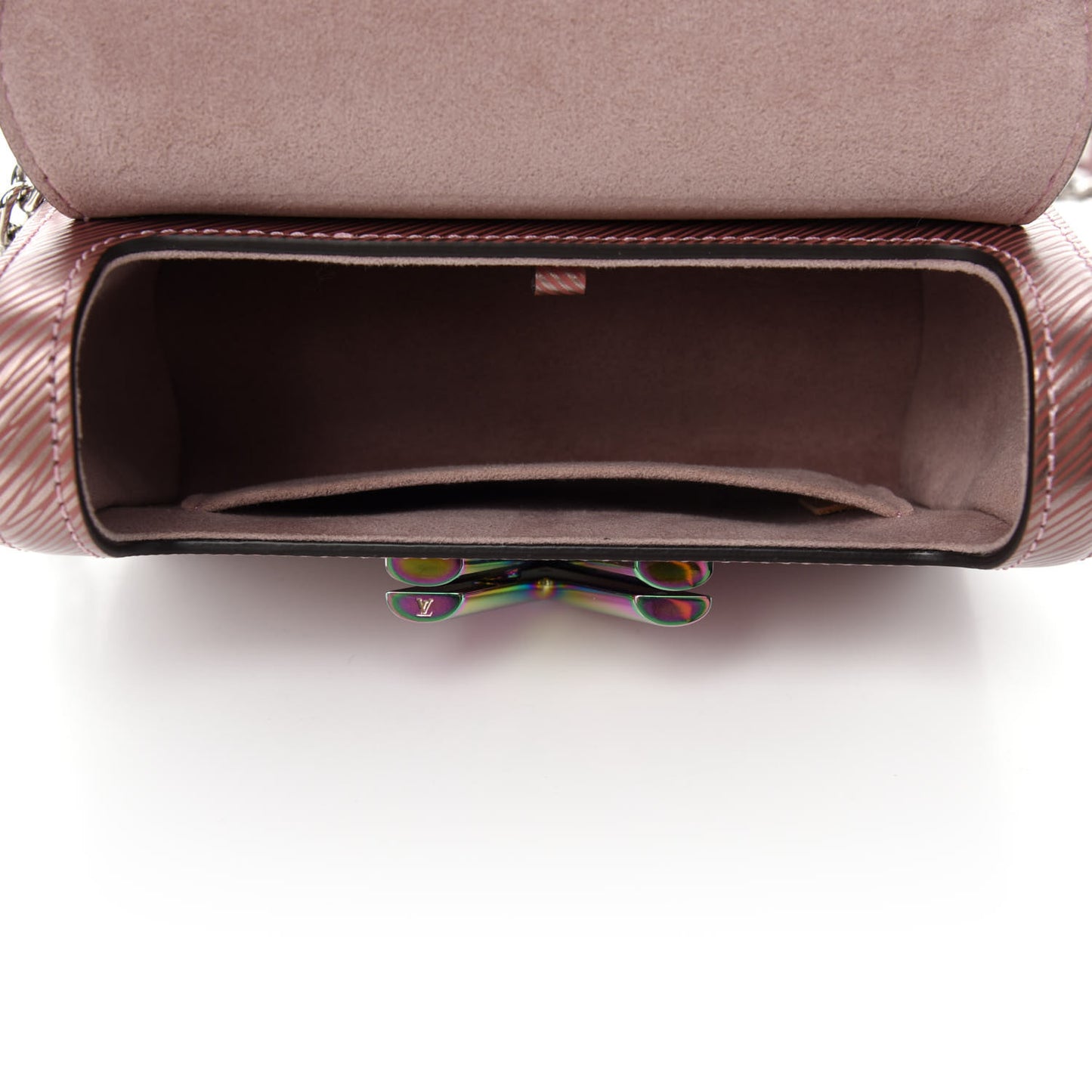 Epi Scarabeo Twist Shoulder Bag PM Rose Gold