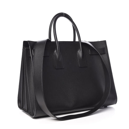 Saint Laurent Grained Calfskin Large Sac De Jour Carryall Black 3 of 16
