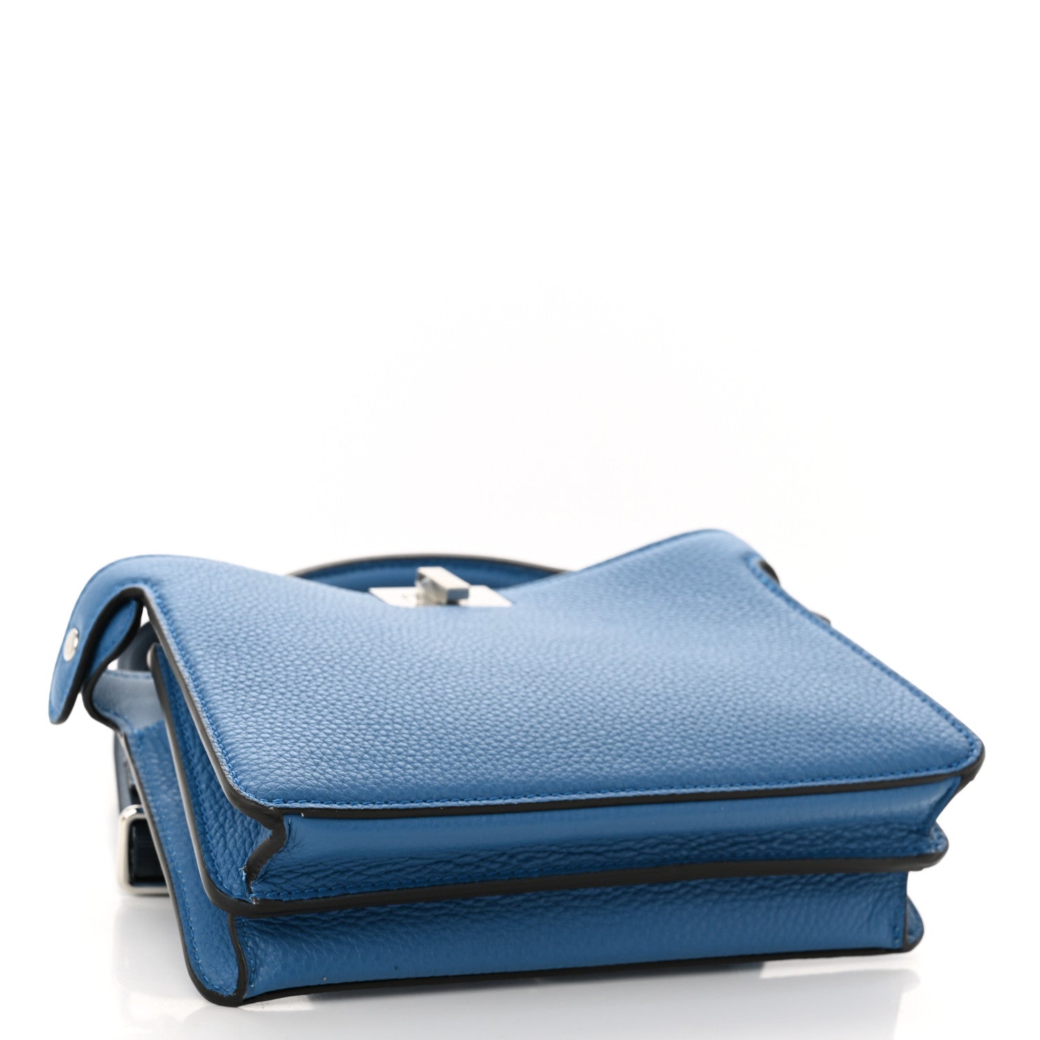 Fendi Cuoio Romano Vitello Cover Bi-Color Peekaboo I See U X Cross Satchel Blue 4 of 10