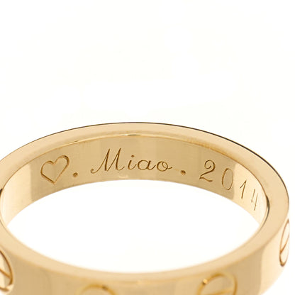Cartier 18K Yellow Gold 3.5mm LOVE Wedding Band Ring 49 4.75 5 of 5