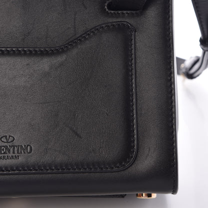 Valentino Garavani Calfskin Studded Small Joylock Satchel Black 13 of 15