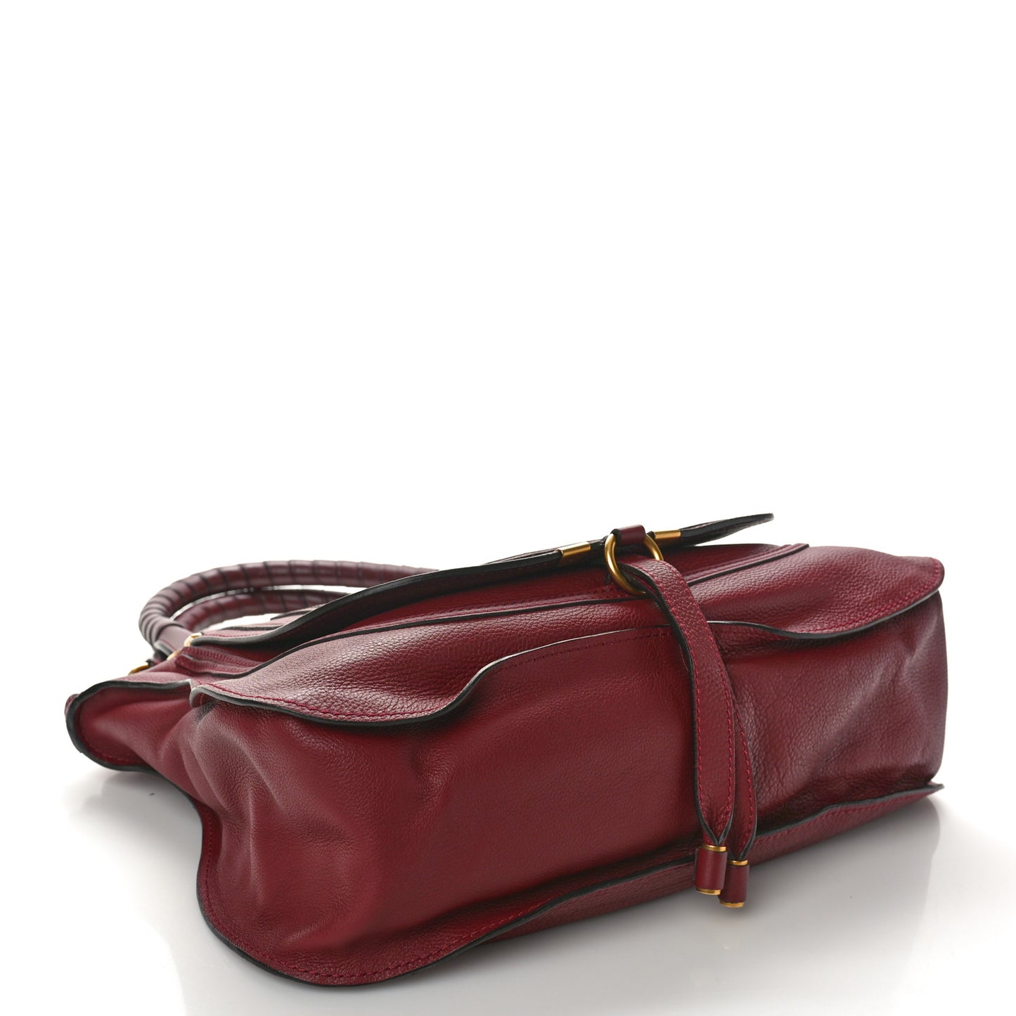 Calfskin Medium Marcie Satchel Garnet