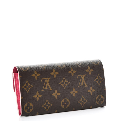Louis Vuitton Monogram Bloom Flower Emilie Wallet 3 of 8