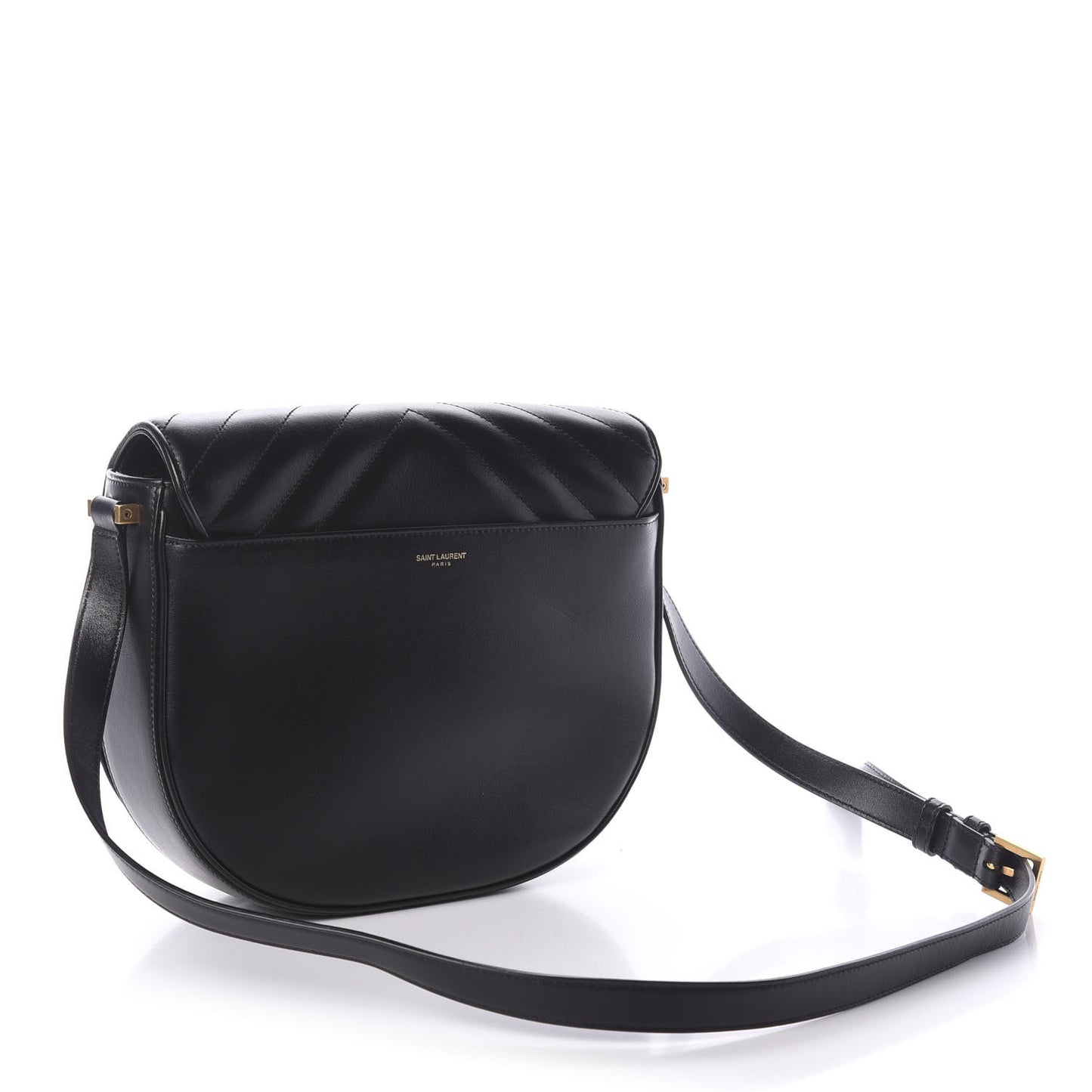 Calfskin Quilted Y Joan Satchel Black