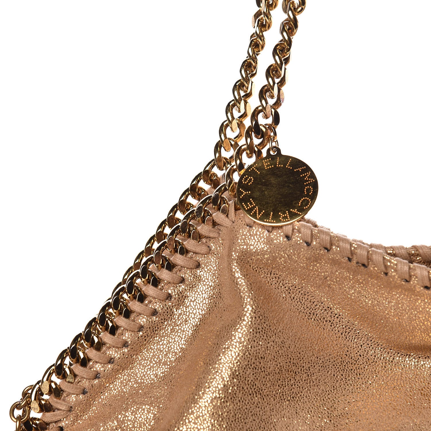 Stella McCartney Metallic Shaggy Deer Big Falabella Tote Gold 13 of 13