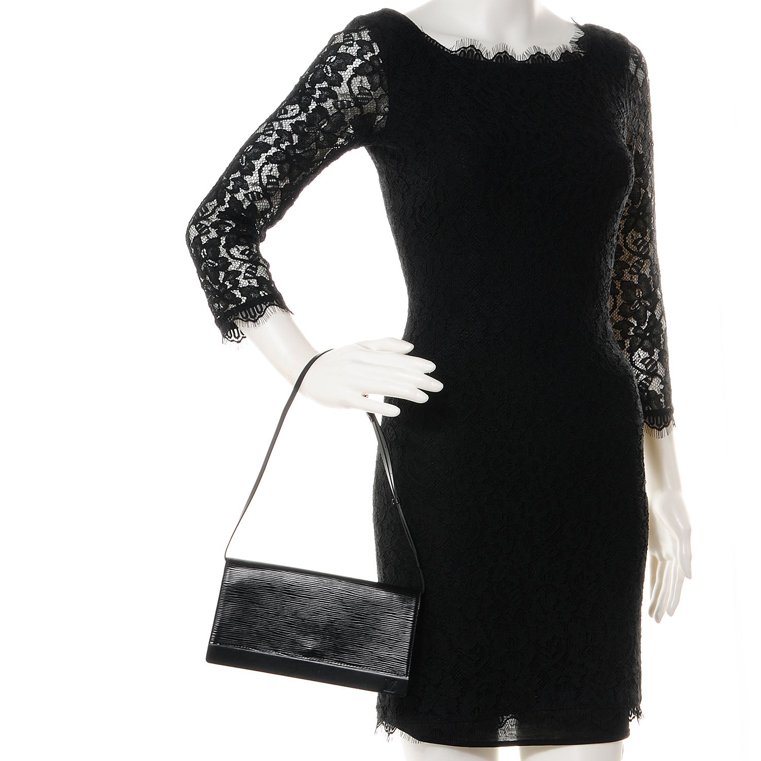 Louis Vuitton Epi Honfleur Black 2 of 7