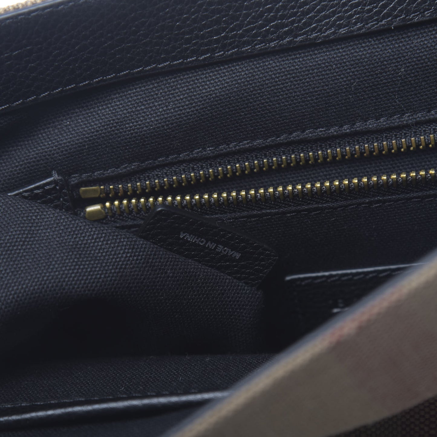 Canvas Mega Check Small Baildon Messenger Bag Black
