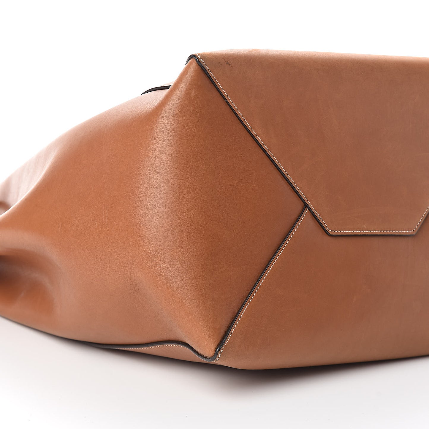 Smooth Calfskin Medium Belt Cabas Phantom Brown