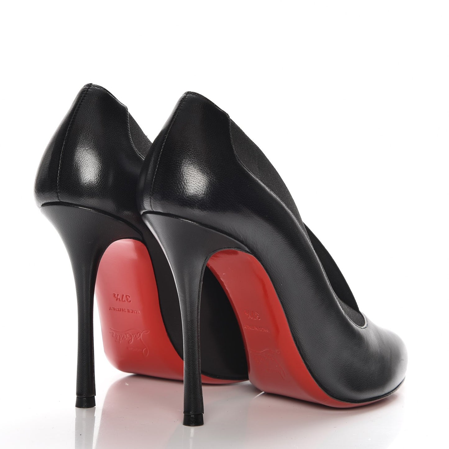 Shiny Nappa Toot Couverte 100 Pumps 37.5 Black