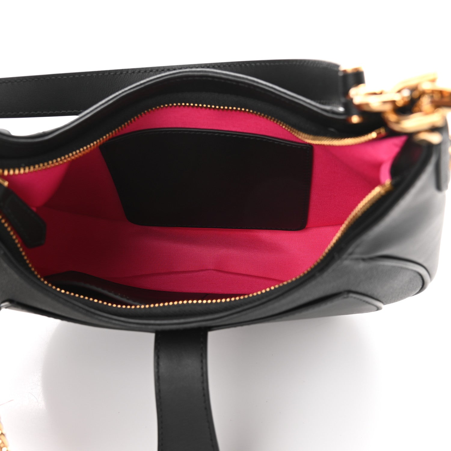 Bulgari Urban Grain Smooth Calfskin Serpenti Ellipse Shoulder Bag Black 5 of 9