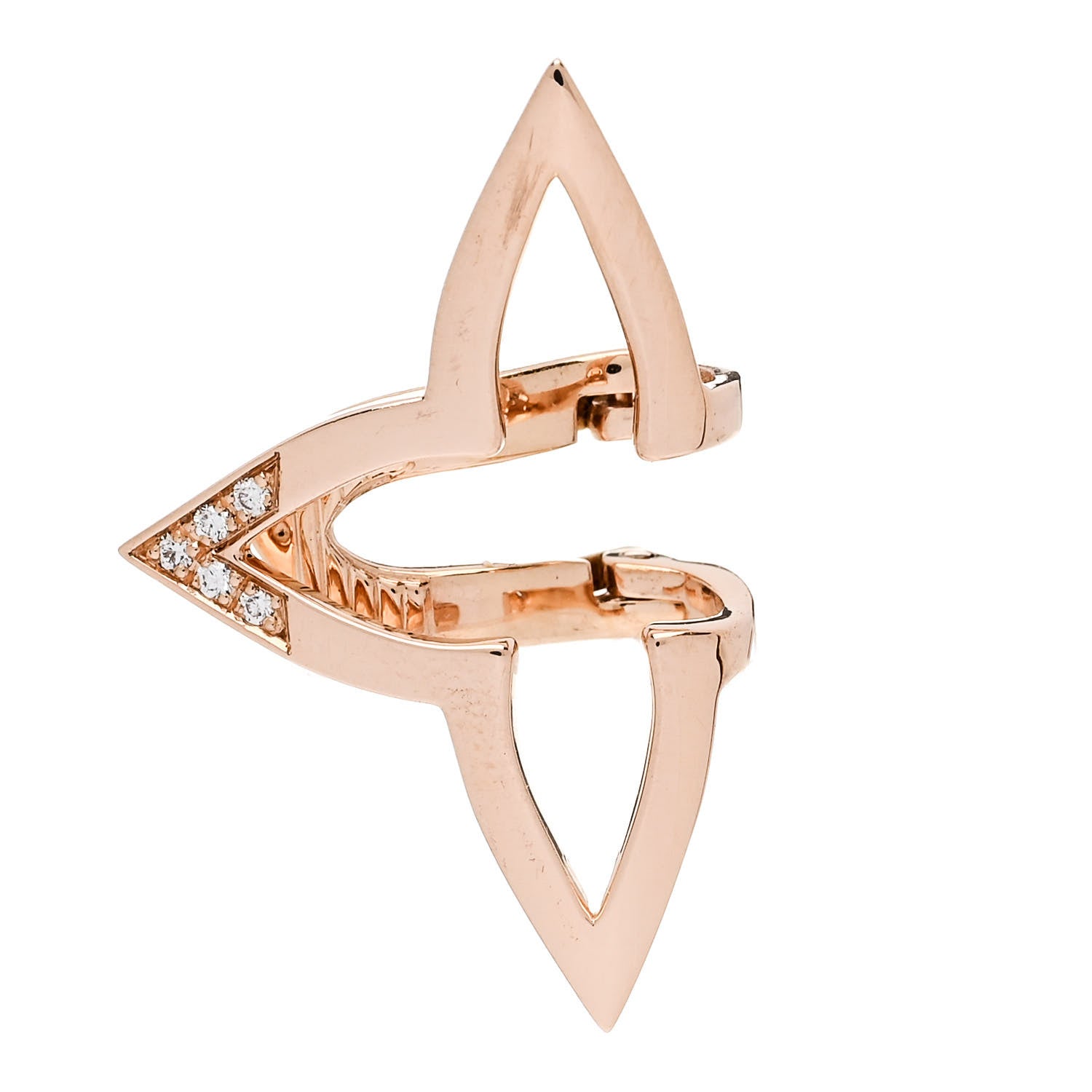 Louis Vuitton 18K Pink Gold Diamond Ombre Blossom Ear Cuff 1 of 4