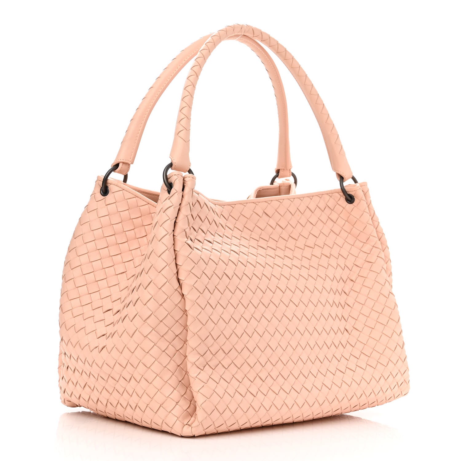 Bottega Veneta Nappa Intrecciato Parachute Bag Flamingo 3 of 10