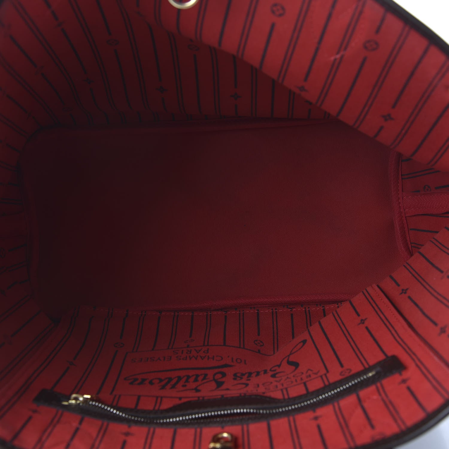 Louis Vuitton Damier Ebene Neverfull MM 6 of 14