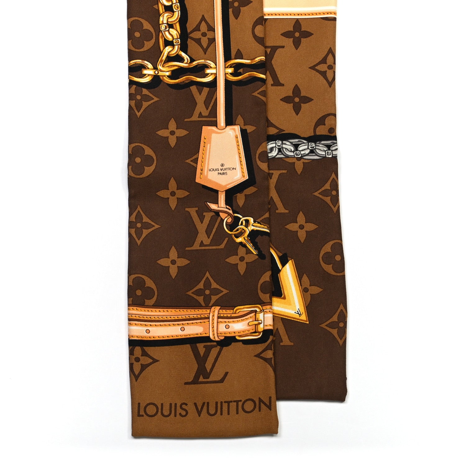 Louis Vuitton Silk Monogram Confidential Bandeau Brown 2 of 3