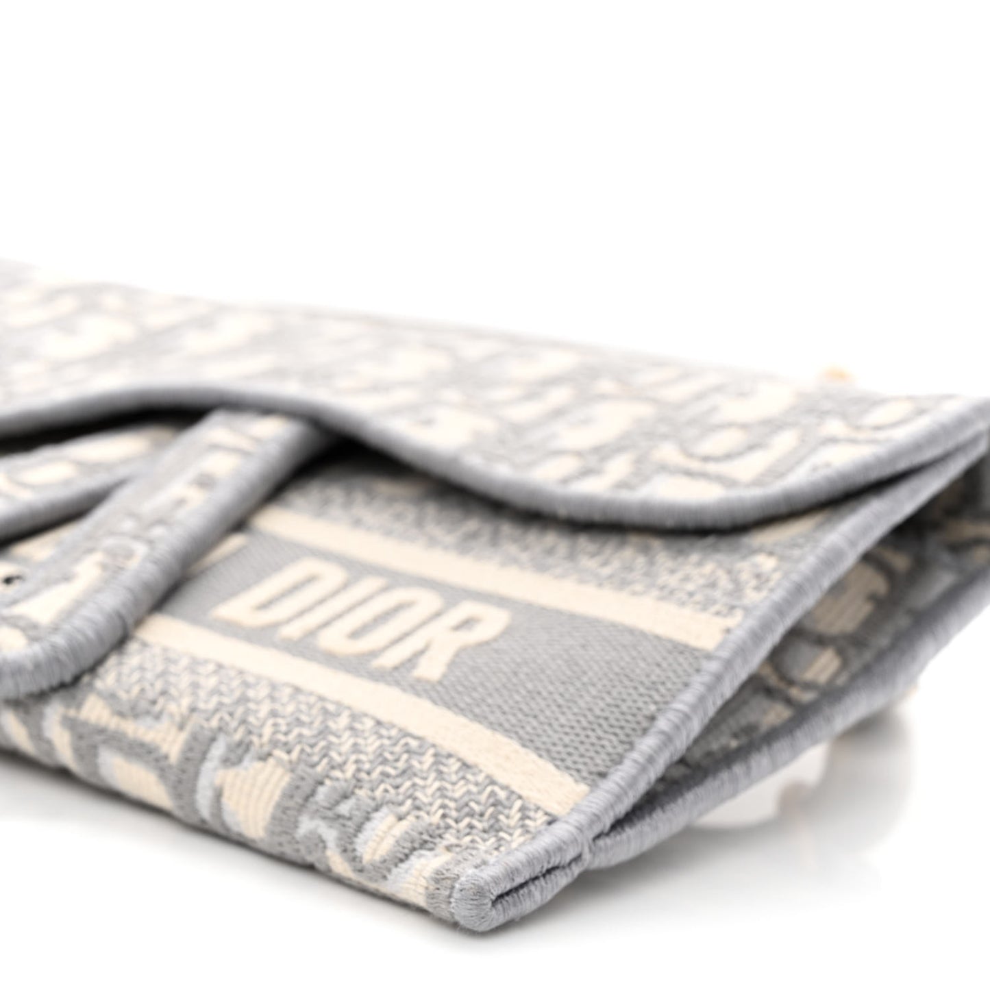 Oblique Slim Saddle Pouch Grey