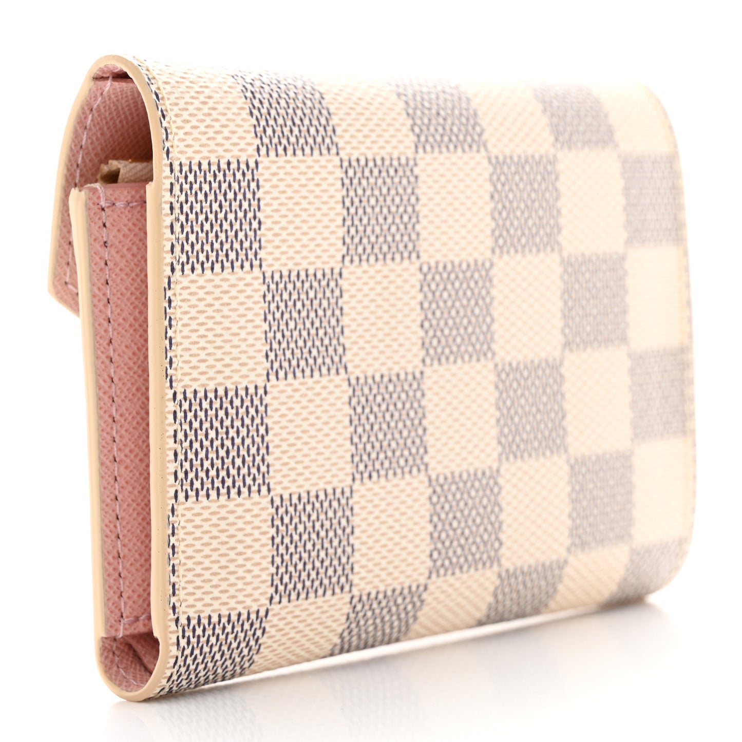 Damier Azur Victorine Wallet Rose Ballerine