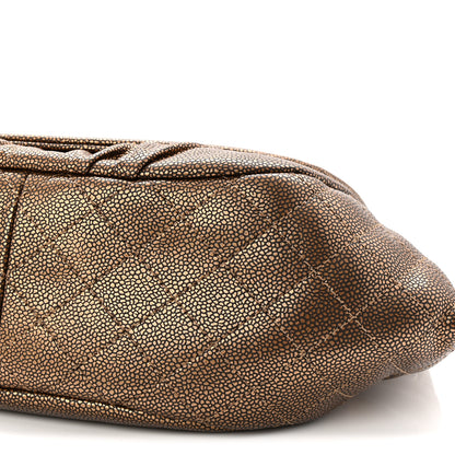 Chanel Metallic Caviar Half Moon Large Flap Bronze 10 of 11