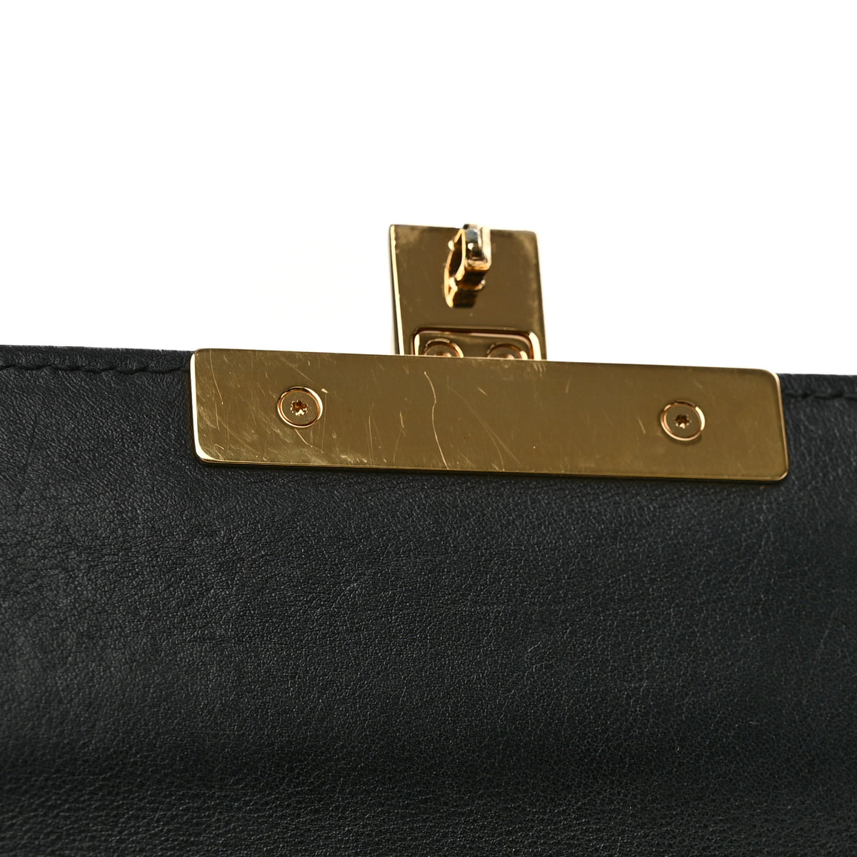 GG Supreme Monogram Bees Small Padlock Shoulder Bag Black