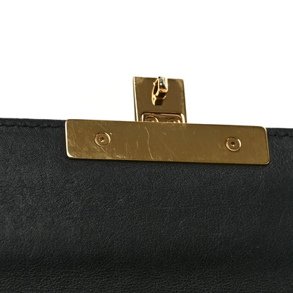 Gucci GG Supreme Monogram Bees Small Padlock Shoulder Bag Black 11 of 14
