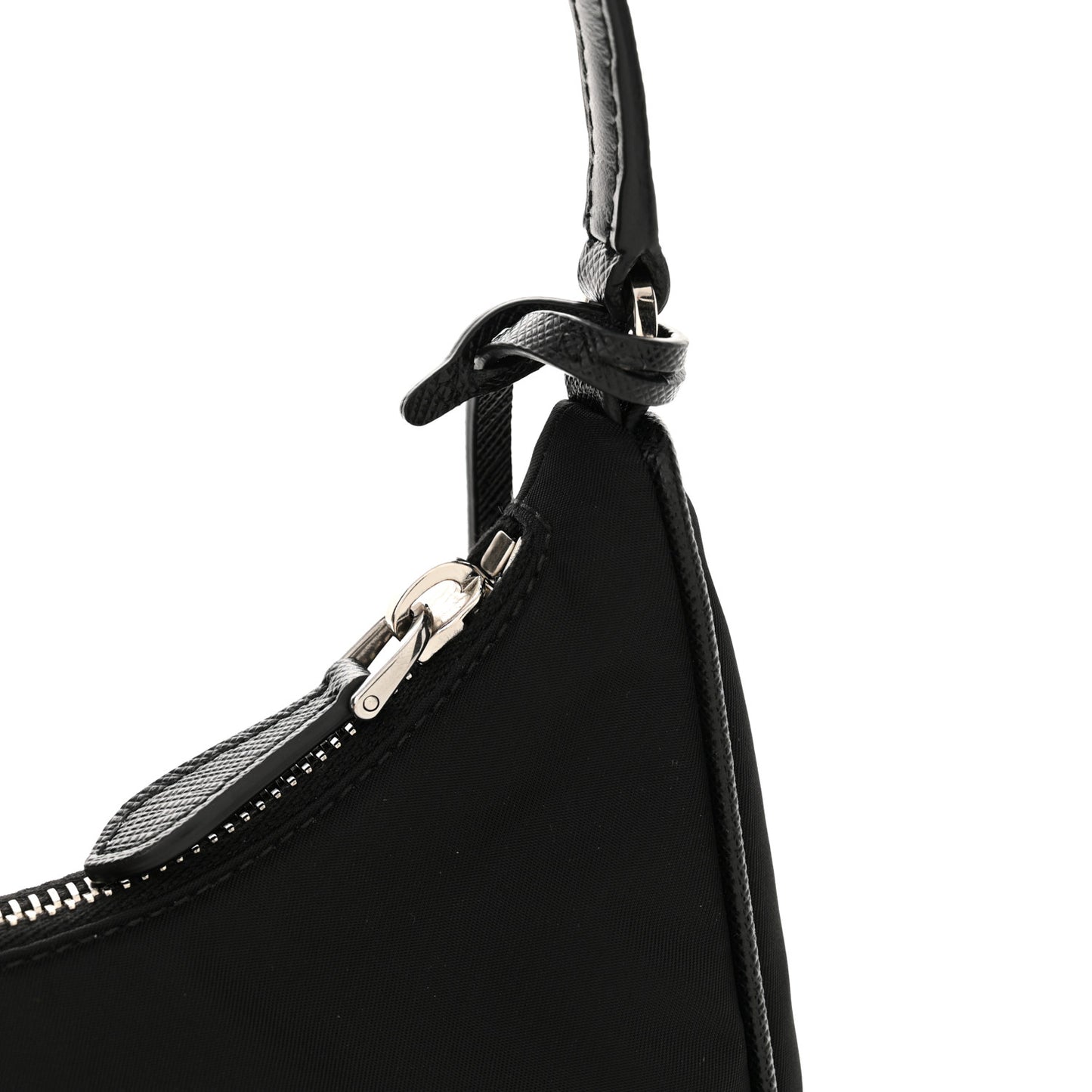 Tessuto Nylon Saffiano Mini Re-Edition 2005 Bag Black