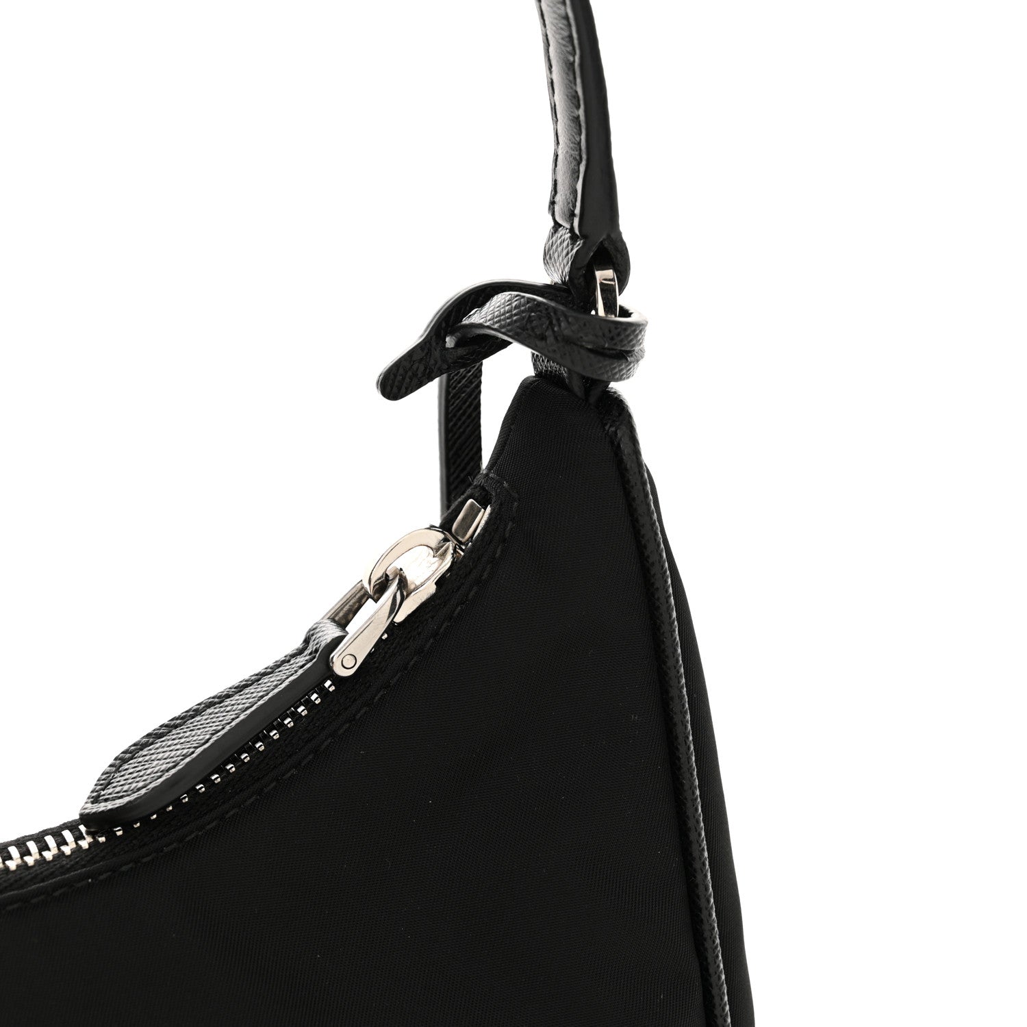 Prada Tessuto Nylon Saffiano Mini Re-Edition 2005 Bag Black 12 of 13