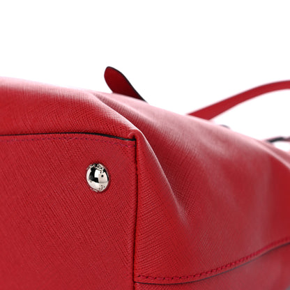 Prada Saffiano Soft Tote Fuoco 8 of 11