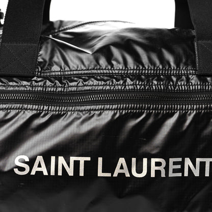 Saint Laurent Nylon Nuxx Ripstop Duffle Black White 7 of 9