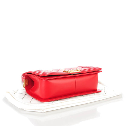 Chanel Lambskin Quilted Medium Boy Flap Red 4 of 8