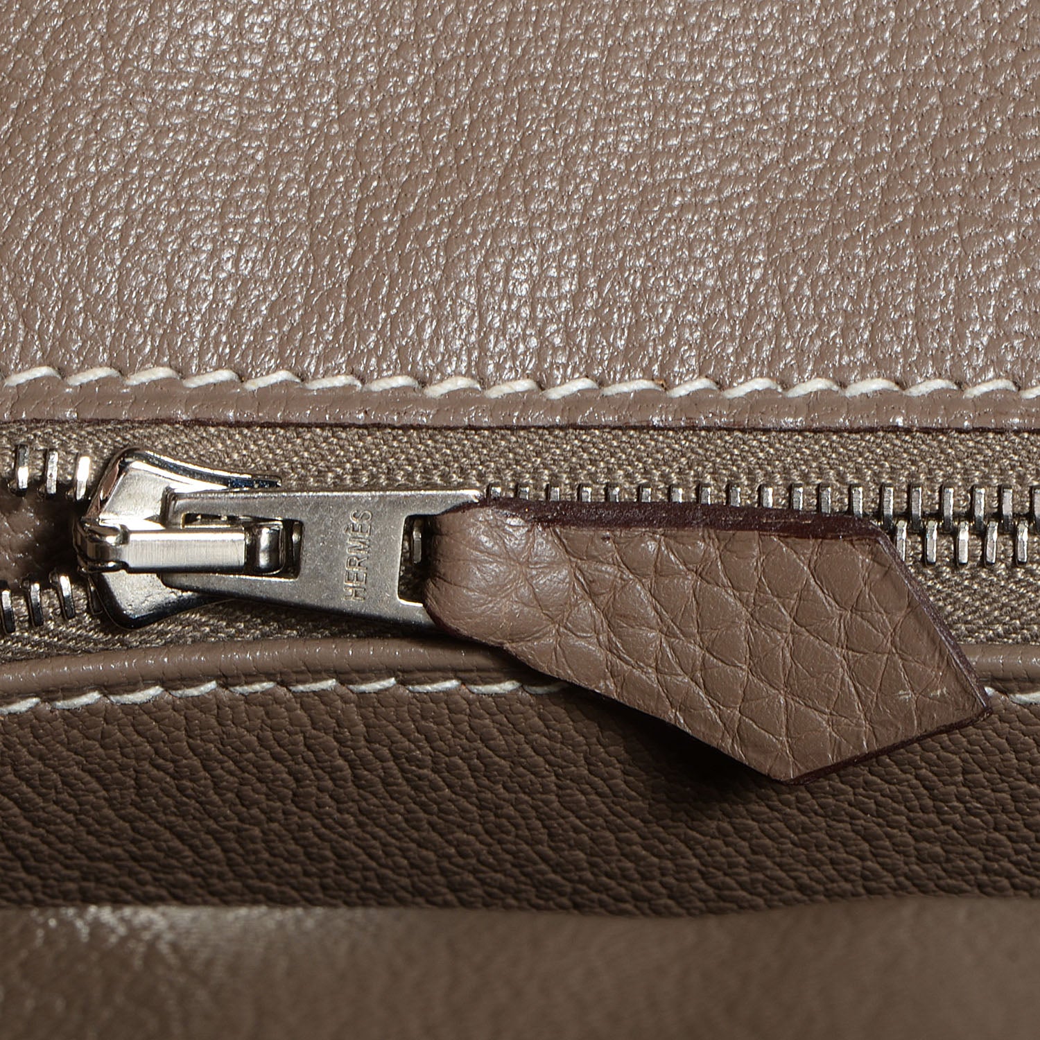 Hermes Taurillon Clemence Birkin 30 Etoupe 11 of 25