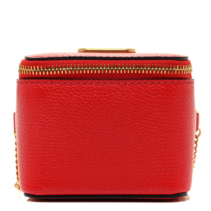 Valentino Garavani Grained Calfskin VLogo Signature Wash Bag Rouge Pur 8 of 9