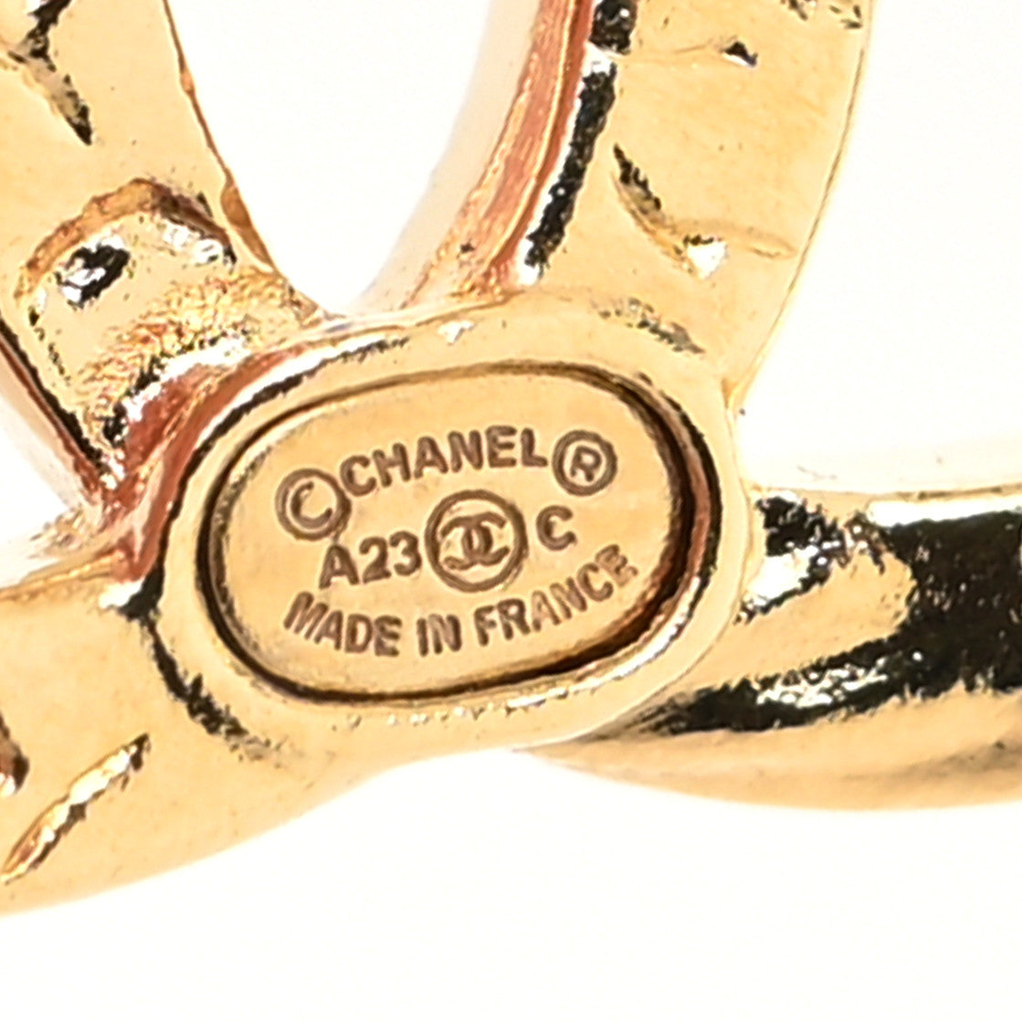 Chanel Crystal Twist CC Earrings Gold 4 of 4