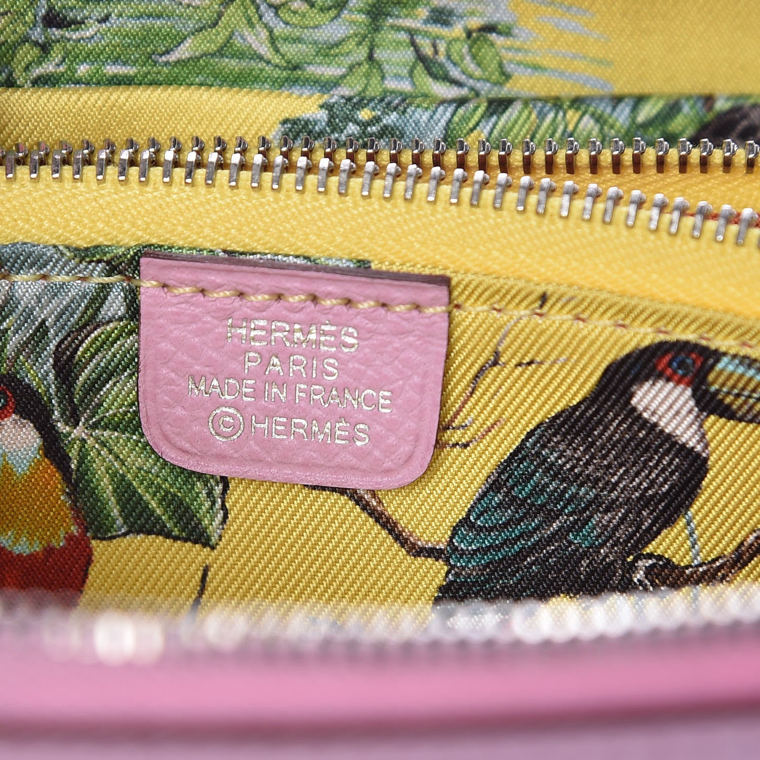 Hermes Epsom Silk'in Compact Wallet Mauve Sylvestre 6 of 8