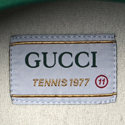 Gucci GG Monogram Web Mens 1977 Tennis Sneakers 11 Beige Ebony Mystic White Vert 8 of 8