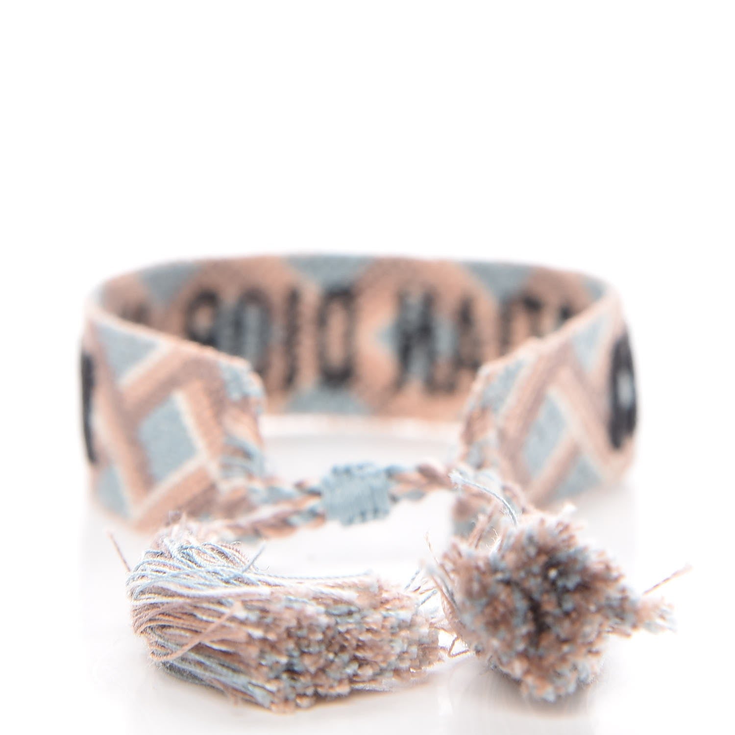 Christian Dior Woven Cotton J'Adior Friendship Bracelet Set Blue Nude 5 of 6